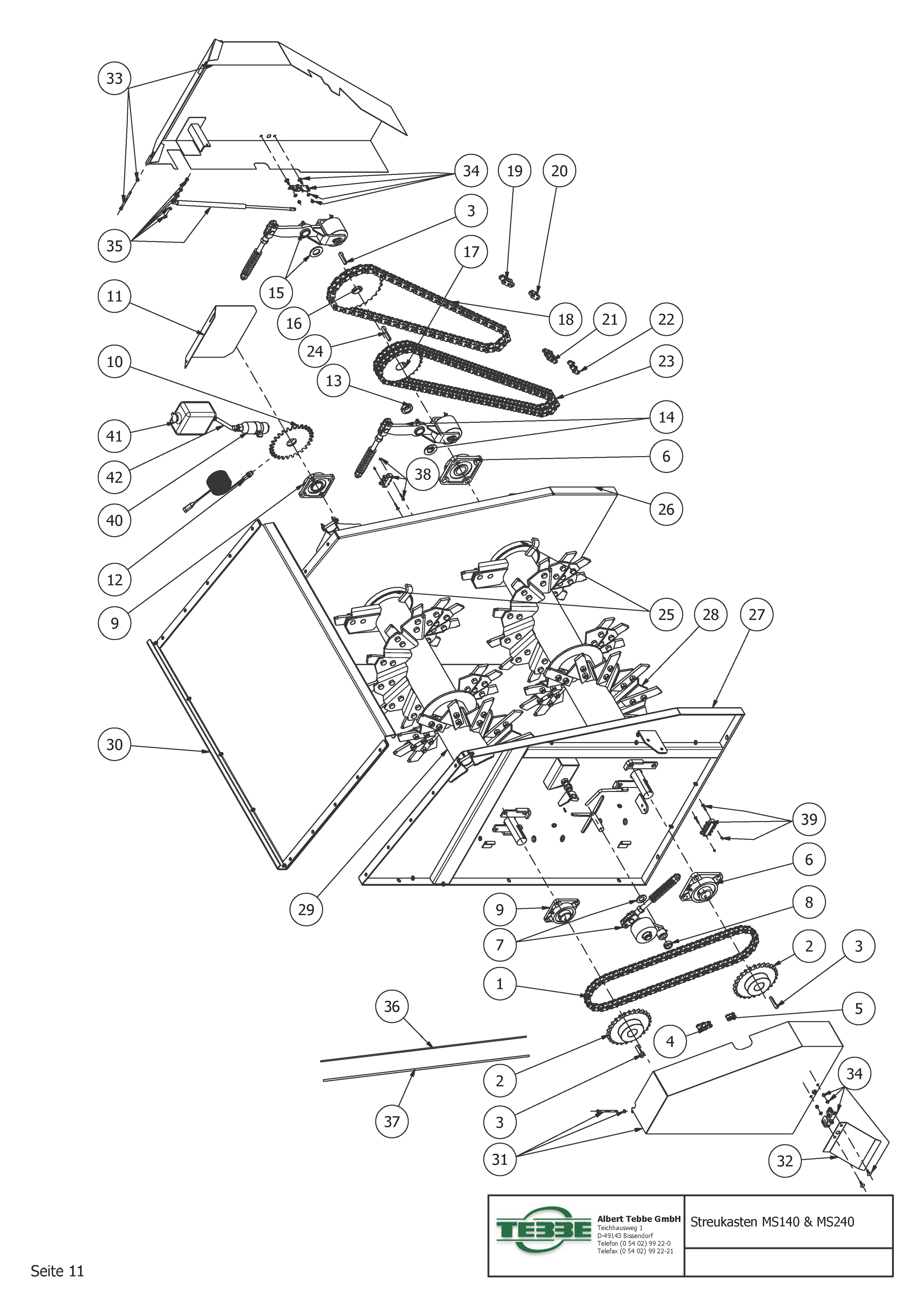 Strooikast MS140 & MS240